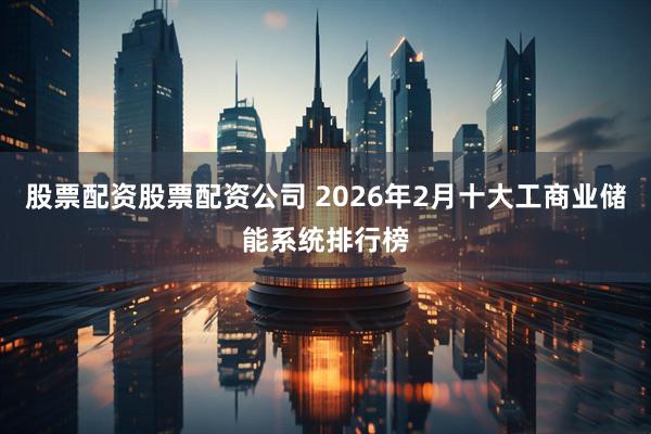 股票配资股票配资公司 2026年2月十大工商业储能系统排行榜